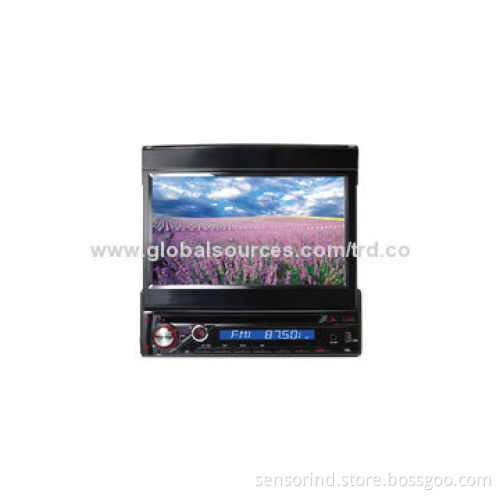 One Din In-dash with 7-inch TFT Screen Motorize Car DVD Player, 4 x 50W Maximum Output Power